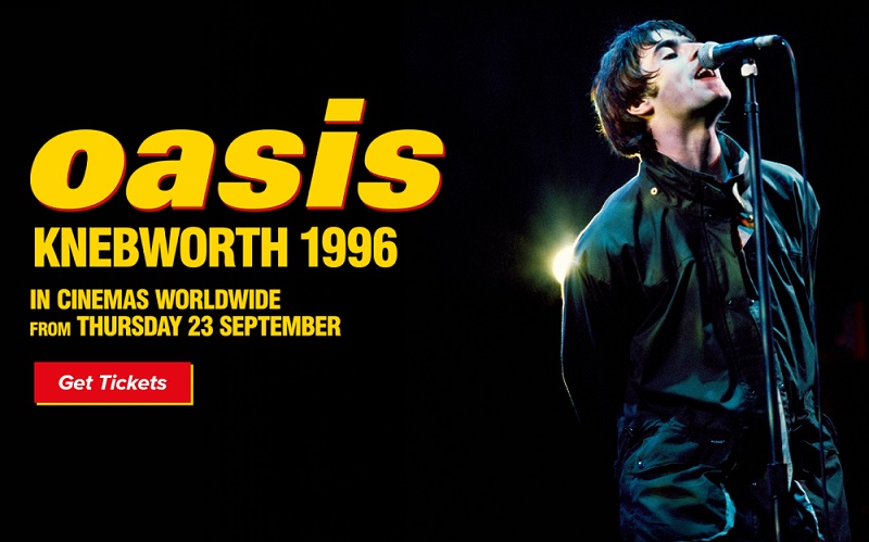 Proiecție mondială a filmului “Oasis Knebworth 1996”, inclusiv în România, pe 23 Septembrie